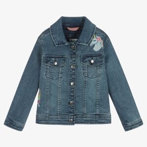 HATLEY GIRLS Denim Kid Jacket with Unicorn Embroidery